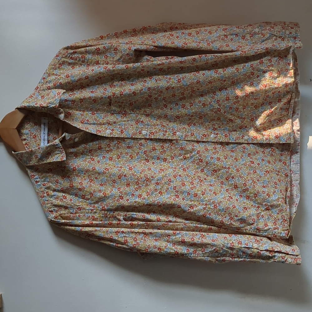 National Standards Shirt Floral Long Sleeve Button Up Medium